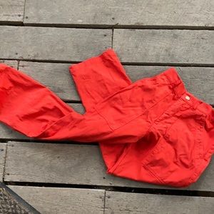 Orange-Red Big Bud Press Work Pants